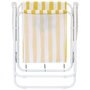 Home Deco Factory Silla Plegable Amarilla, Colección Dolce Vita, Estructura de Metal, Ideal para Interiores y Exteriores