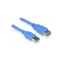 DeLOCK Cable de extensión USB 3.0 Tipo-A Macho/Hembra 3 m Azul