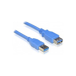 DeLOCK Alargador USB 3.0 A/A, 3 Metros, Macho/Hembra, 5 Gbit/s, Color Azul, Cable de Extensión de Alta Velocidad