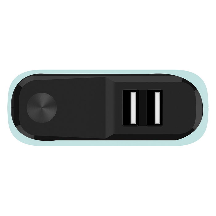 RealPower Powerbank PB-20000PD+ Nutopia 20000 mAh Azul, Carga Rápida, 3 Puertos (Micro-USB + USB Type-C + 2x USB A), 5-12 V
