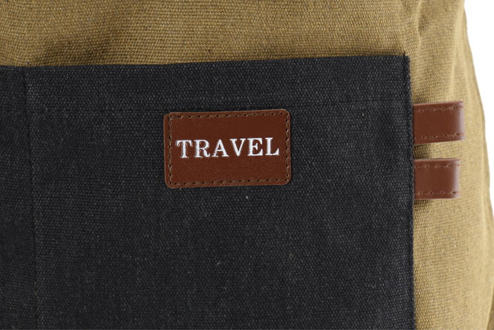 DKD Home Decor Delantal Vintage Verde Negro 82 x 55 cm (6 Unidades) Estilo Travel Indus