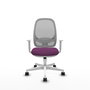 PIQUERAS Y CRESPO Silla de oficina Cilanco con mecanismo Sincro, Morado y Gris
