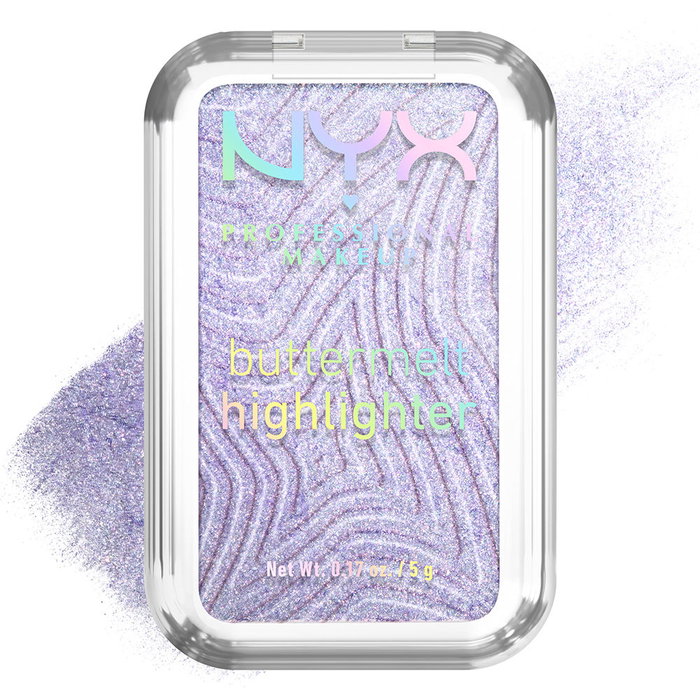 NYX Professional Make Up Buttermelt Highlighter Iluminador en Polvo 5g - #40-No 1 Butta - Textura Cremosa - Hasta 12h Duración