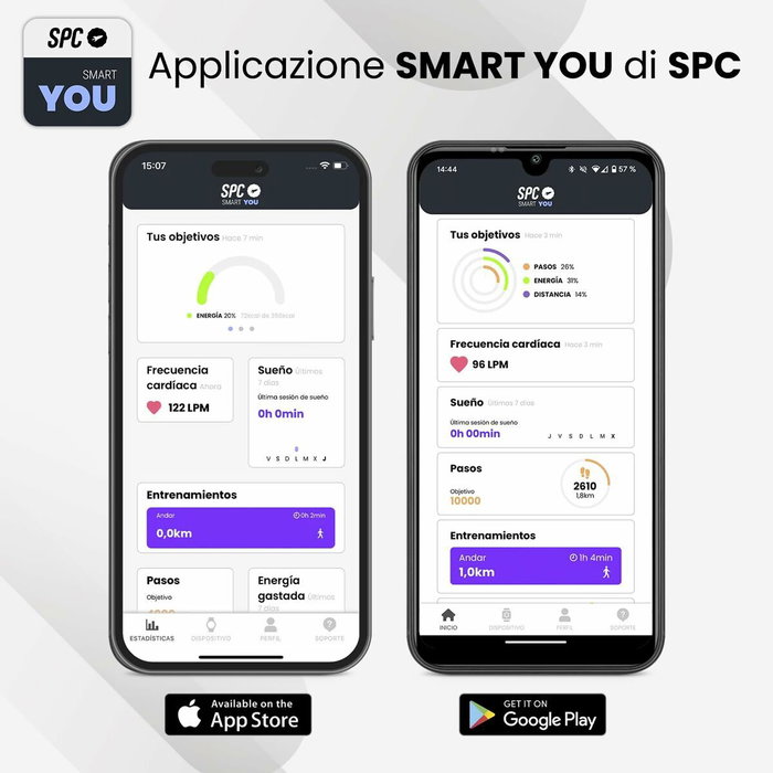 SPC Smartwatch Smartee Duo Vivo 2 Negro con Correa Extra