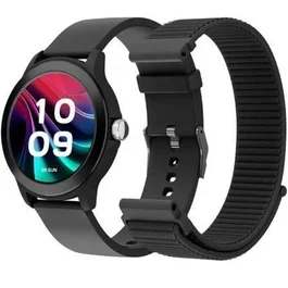 SPC Smartee Duo Vivo 2 9655N Smartwatch Negro con Llamadas Bluetooth, Frecuencia Cardíaca y AMOLED. Incluye Correa Extra