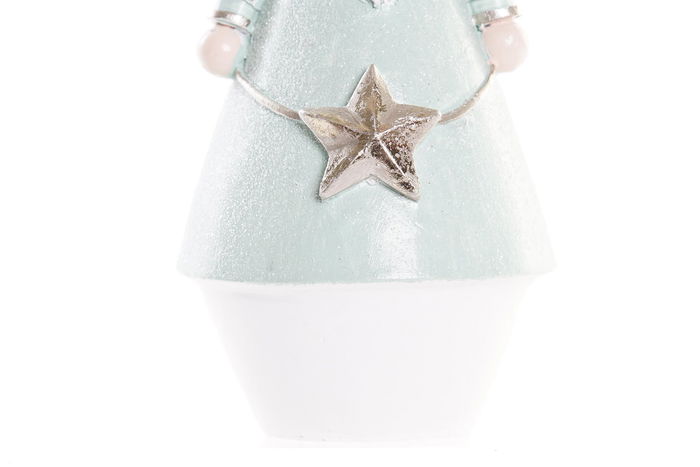 DKD Home Decor Figura Navidad Cascanueces Fantasia Verde Menta Blanco Resina 8x16x8 cm