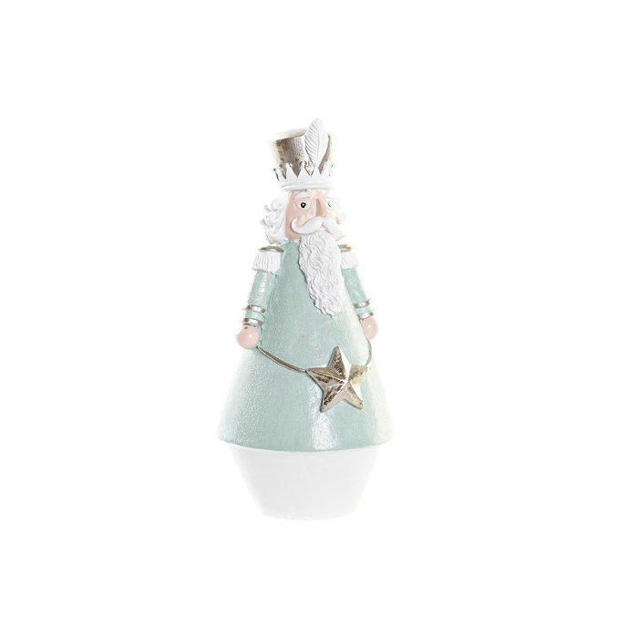DKD Home Decor Figura Cascanueces Verde Menta y Blanco 8x8x16 cm DKD Home Decor Figura Cascanueces Verde Menta y Blanco 8x8x16 cm