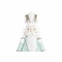 DKD Home Decor Figura Cascanueces Verde Menta y Blanco 8x8x16 cm