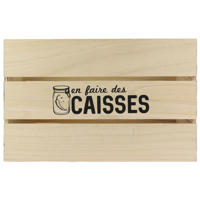 Totally Addict Caja de Madera Bistrot 23x40 cm, Altura 26 cm, Organización Elegante