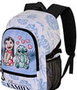 KARACTERMANIA Mochila Couple Stitch Disney 44cm adaptable