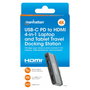 MANHATTAN Docking station móvil USB-C 4 en 1 con HDMI 4K y PD 100W Gris