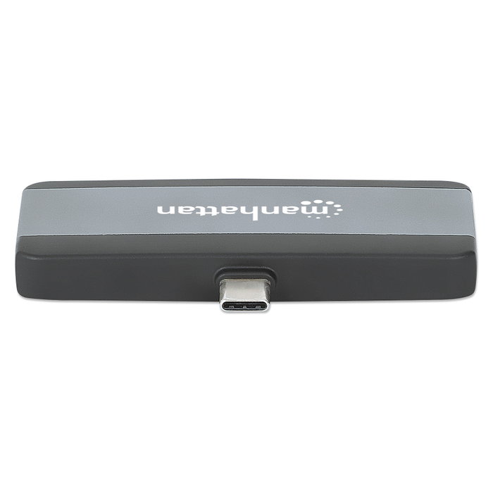 MANHATTAN Docking station móvil USB-C 4 en 1 con HDMI 4K y PD 100W Gris MANHATTAN Docking station móvil USB-C 4 en 1 con HDMI 4K y PD 100W Gris