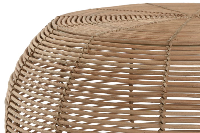 DKD Home Decor Mesa Centro Bali Ratan Natural Set 2 Piezas 60 x 30 x 60 cm Hecho a Mano Reciclable