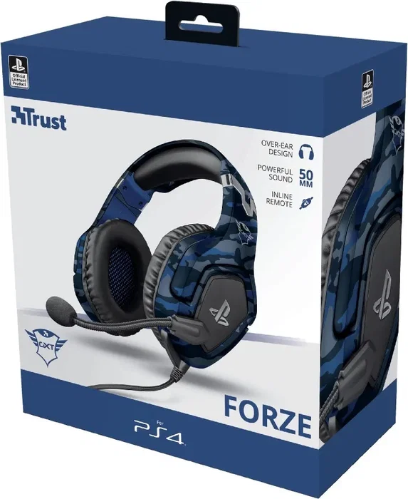 Trust GXT 488 Forze PS4 Auriculares Gaming Negro, Azul