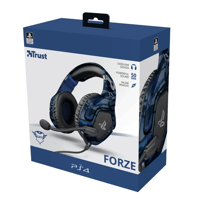 Trust GXT 488 Forze PS4 Auriculares Gaming Negro, Azul