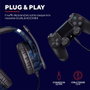 Trust GXT 488 Forze PS4 Auriculares Gaming Negro, Azul