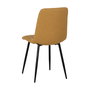 Silla Mostaza Tejido-Metal Salón 44 X 51 X 88 cm (Set de 4)
