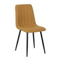 Silla Mostaza Tejido-Metal Salón 44 X 51 X 88 cm (Set de 4)