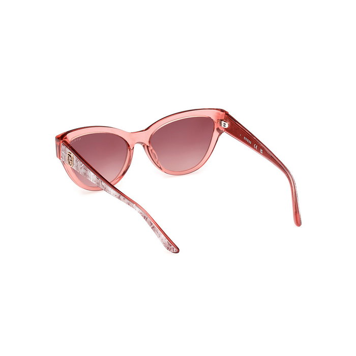 Guess Gafas GU00112 72T para Mujer - Montura Rosa Cat-eye y Cristales Burdeos Degradado
