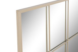 DKD Home Decor Espejo Ventana Beige Hierro y Cristal 90x120 cm