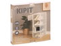 Kipit Set 4 Organizador Apilable Zapatero Plástico Blanco/Transparente 37 x 6 x 32.5 cm (Set de 6)