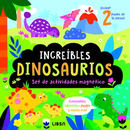 LIBSA, Increíbles Dinosaurios - Set de puzles y actividades