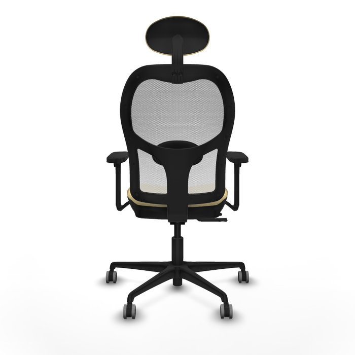 PIQUERAS Y CRESPO Silla de oficina Jorquera con mecanismo Sincro/Traslack, Crema y Blanco PIQUERAS Y CRESPO Silla de oficina Jorquera con mecanismo Sincro/Traslack, Crema y Blanco