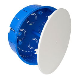 Edm Caja de empalme redonda para tabiques huecos ø150 x 46 mm con 14 entradas para tubo ø25 mm y 4 para ø32 mm