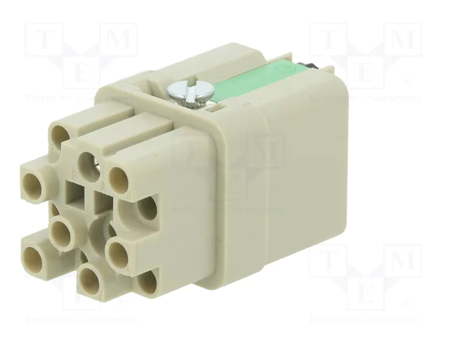 HARTING Han Q Plantilla de contacto hembra 10A 400V HARTING Han Q Plantilla de contacto hembra 10A 400V