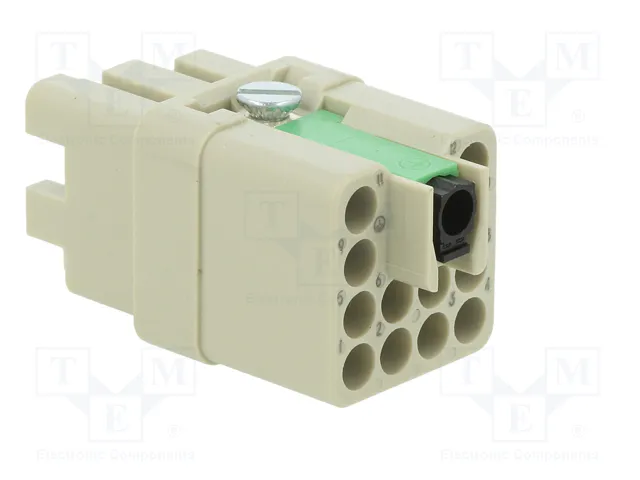 HARTING Han Q Plantilla de contacto hembra 10A 400V HARTING Han Q Plantilla de contacto hembra 10A 400V