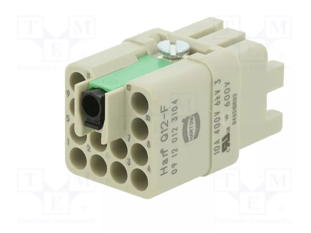 HARTING Han Q Plantilla de contacto hembra 10A 400V HARTING Han Q Plantilla de contacto hembra 10A 400V
