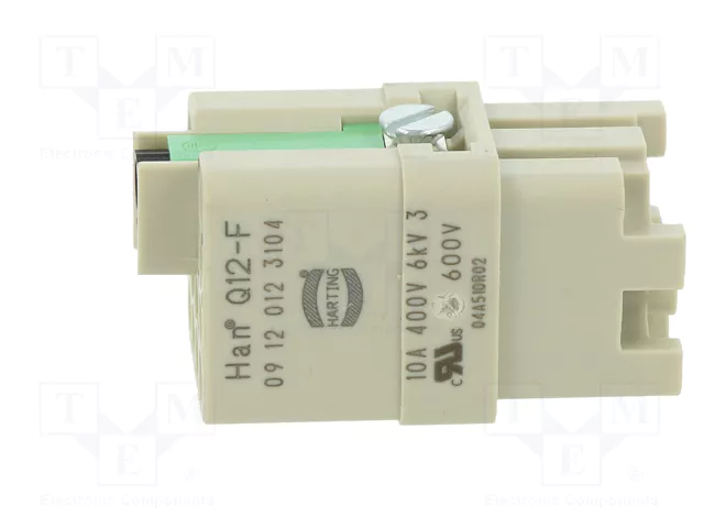 HARTING Han Q Plantilla de contacto hembra 10A 400V HARTING Han Q Plantilla de contacto hembra 10A 400V