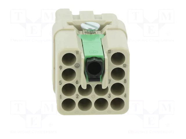 HARTING Han Q Plantilla de contacto hembra 10A 400V HARTING Han Q Plantilla de contacto hembra 10A 400V