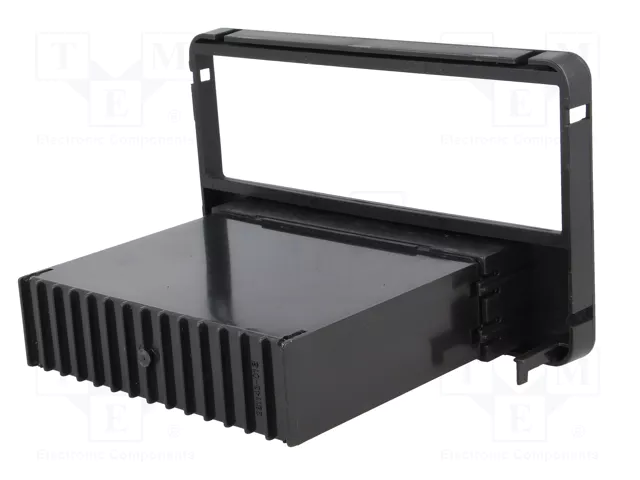 ACV Bastidor de montaje de radio 1 DIN para Alfa Romeo, negro