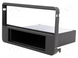 ACV Bastidor de montaje de radio 1 DIN para Alfa Romeo, negro