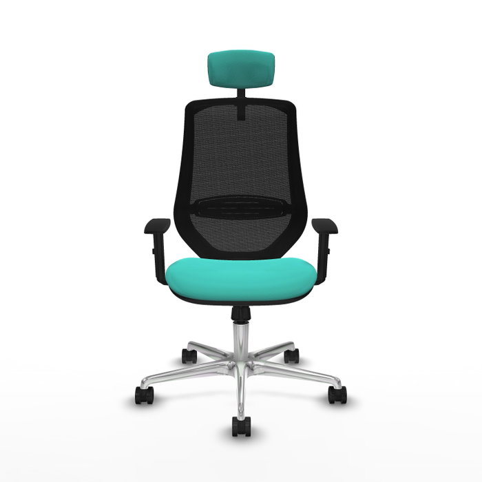PIQUERAS Y CRESPO Silla de oficina Mardos con mecanismo Sincro, Turquesa y Negro PIQUERAS Y CRESPO Silla de oficina Mardos con mecanismo Sincro, Turquesa y Negro