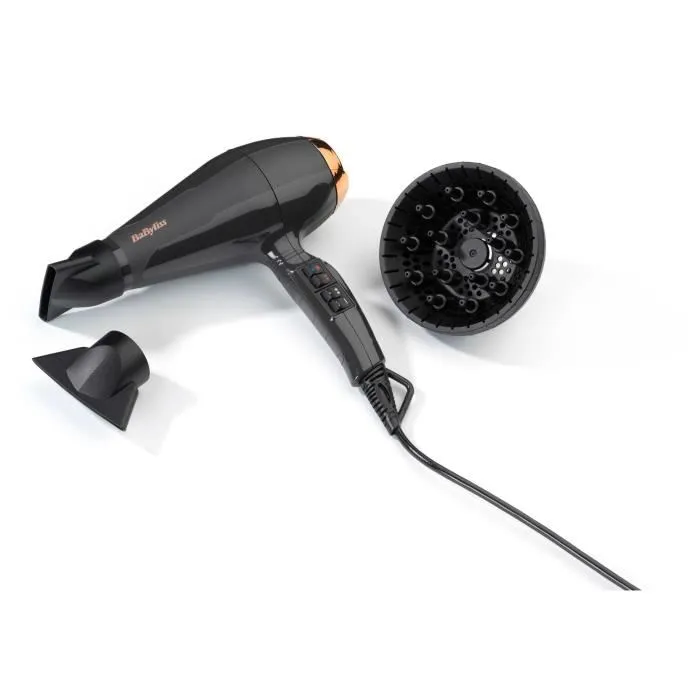 Babyliss Secador Profesional 6719 - Motor AC - 2200W con Difusor Profesional Babyliss Secador Profesional 6719 - Motor AC - 2200W con Difusor Profesional