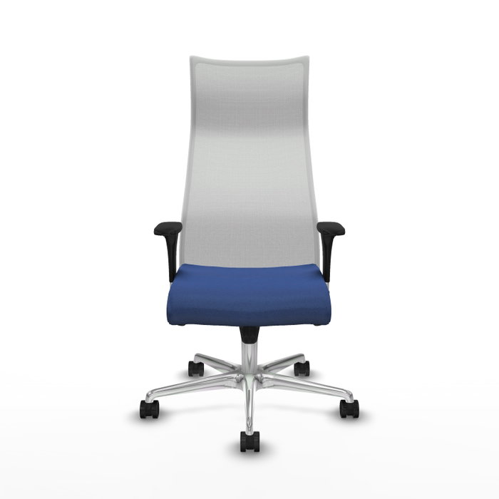 PIQUERAS Y CRESPO Sillón Albacete Mecanismo Sincro Azul Marino y Blanco PIQUERAS Y CRESPO Sillón Albacete Mecanismo Sincro Azul Marino y Blanco
