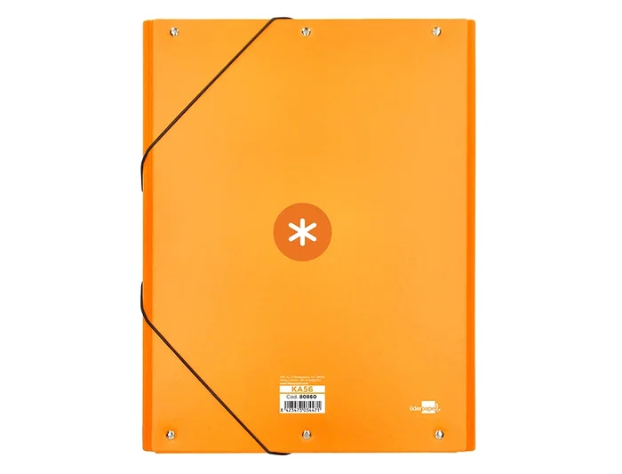 Antartik Carpeta con Gomas Tres Solapas Cartón Forrado A4 Color Mostaza 215x315 mm