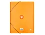 Antartik Carpeta con Gomas Tres Solapas Cartón Forrado A4 Color Mostaza 215x315 mm