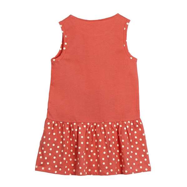 Cerdá - Vestido de niña Minnie Mouse, tejido jersey, color Rojo Claro, talla 4 años (para 36 meses)