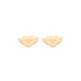 Mr Wonderful Pendientes Love Yourself Stud Earrings Rosa con Acero Inoxidable