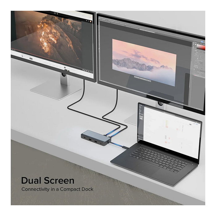 ALOGIC Fusion Pro NEXUS Dock de Video Universal USB-C Gris
