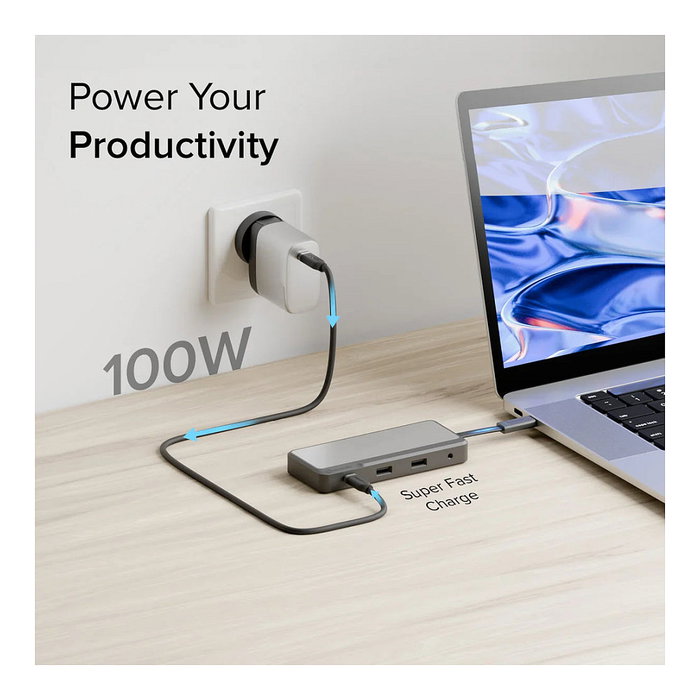 ALOGIC Fusion Pro NEXUS Dock de Video Universal USB-C Gris