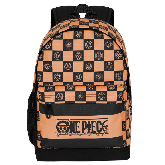 One Piece Mochila HS PLUS Camel de Alta Resistencia Repelente a Líquidos con Compartimento Acolchado y Bolsillo de Seguridad