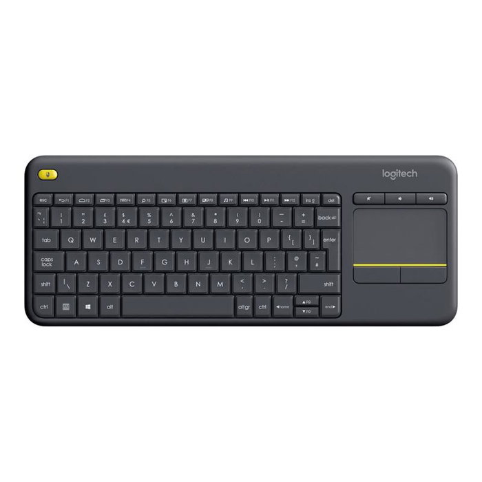 Logitech K400 Plus Teclado Inalámbrico con Touchpad Negro QWERTY US International Logitech K400 Plus Teclado Inalámbrico con Touchpad Negro QWERTY US International