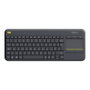 Logitech K400 Plus Teclado Inalámbrico con Touchpad Negro QWERTY US International