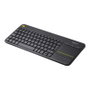 Logitech K400 Plus Teclado Inalámbrico con Touchpad Negro QWERTY US International
