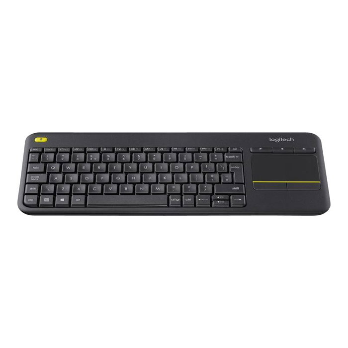 Logitech K400 Plus Teclado Inalámbrico con Touchpad Negro QWERTY US International Logitech K400 Plus Teclado Inalámbrico con Touchpad Negro QWERTY US International