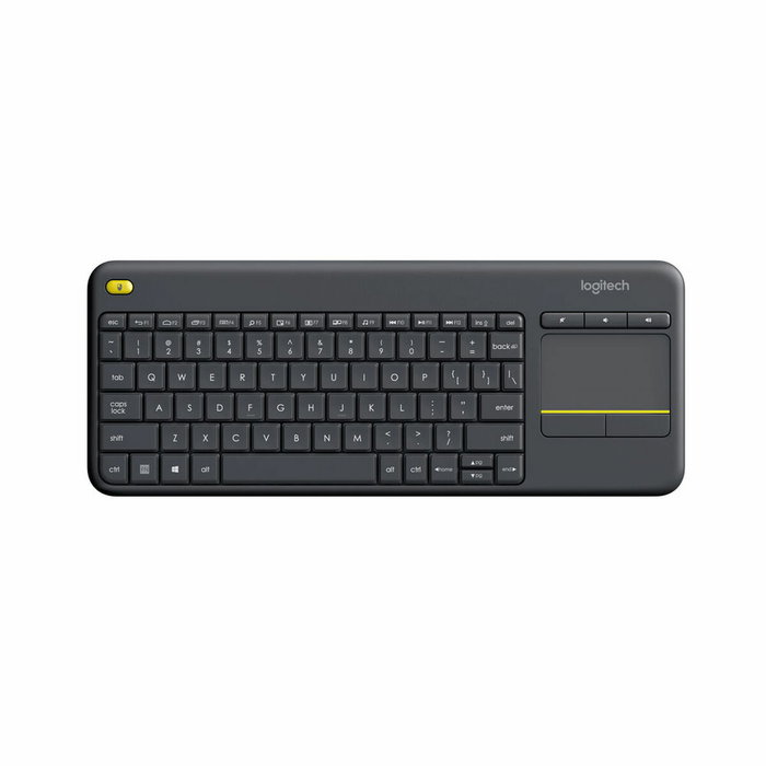 Logitech K400 Plus Teclado Inalámbrico con Touchpad Negro QWERTY US International Logitech K400 Plus Teclado Inalámbrico con Touchpad Negro QWERTY US International